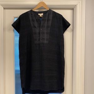 Billy Reid Navy and Black Shift Dress